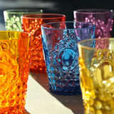 Water Glass in Acrylic, Mixed Colour - Baroque and Rock Collection (Set of 6)
