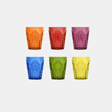 Water Glass in Acrylic, Mixed Colour - Baroque and Rock Collection (Set of 6)