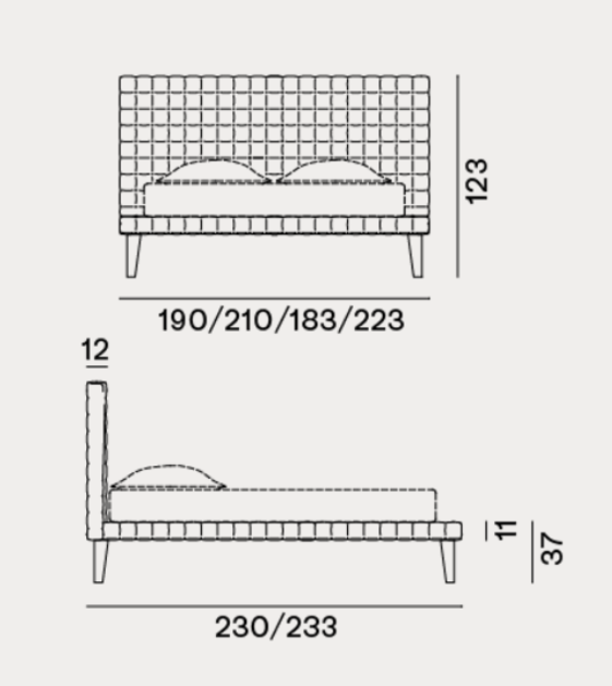 Bed - Indoor Gervasoni Dot Collection