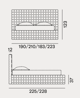 Double Bed - Indoor Gervasoni Pad Collection