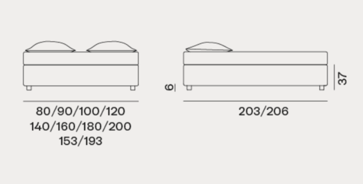 Bed - Gervasoni Simple Collection