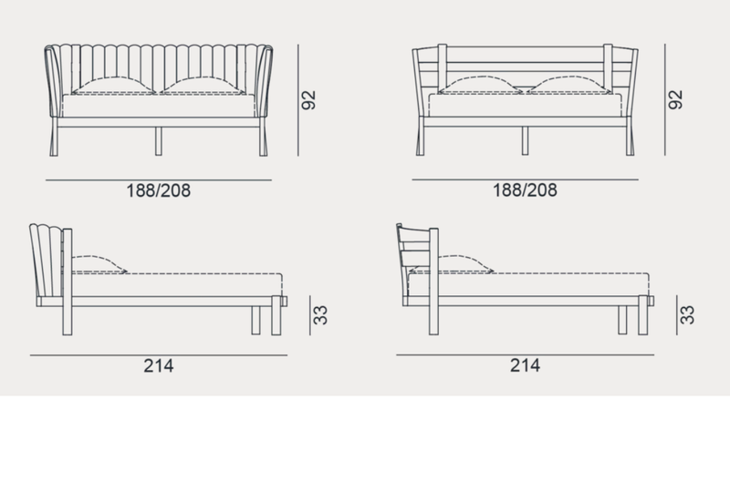 Bed - Indoor Gervasoni Yelek Collection