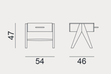 Bedside Table - Indoor Gervasoni Pier Collection