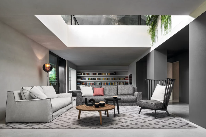 Bergere Chair - Indoor Gervasoni Gray Collection