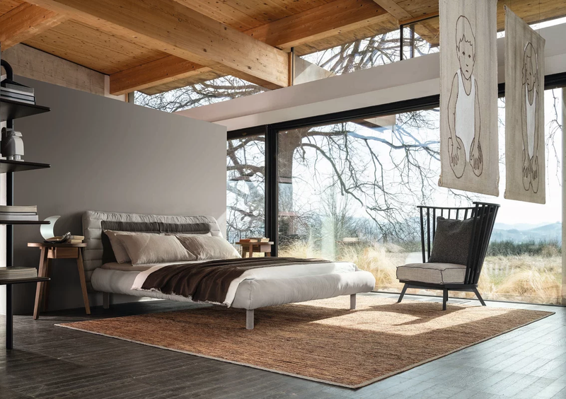 Bergere Chair - Indoor Gervasoni Gray Collection