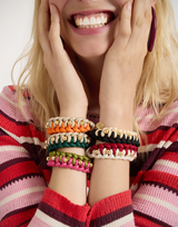 Bracelet in Raspberry Lime by LaDoubleJ