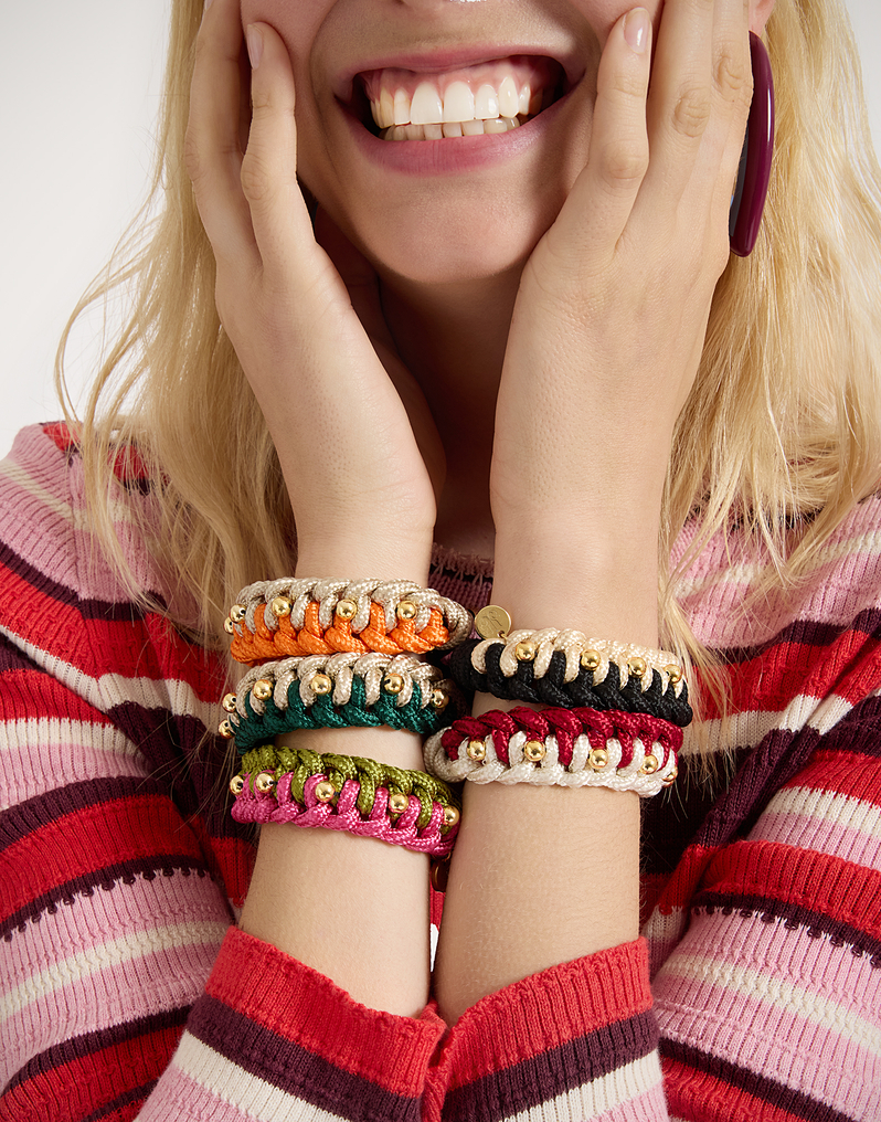 Bracelet in Raspberry Lime by LaDoubleJ