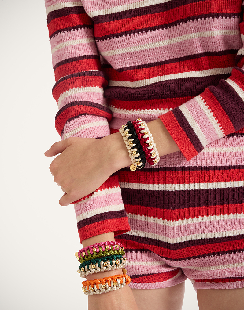 Bracelet in Raspberry Lime by LaDoubleJ