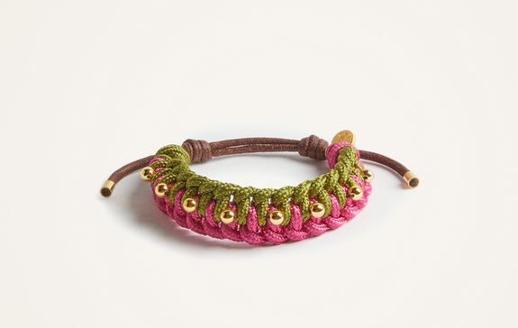 Bracelet in Raspberry Lime by LaDoubleJ