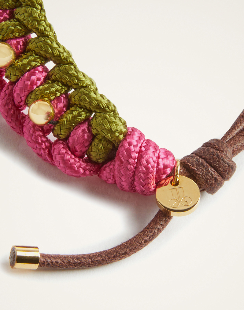 Bracelet in Raspberry Lime by LaDoubleJ