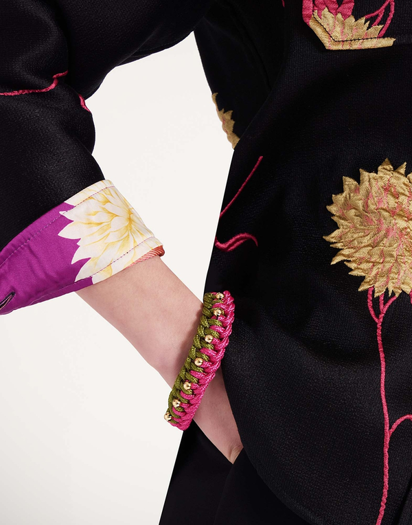 Bracelet in Raspberry Lime by LaDoubleJ