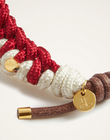 Bracelet in Burgundy Ivory by LaDoubleJ