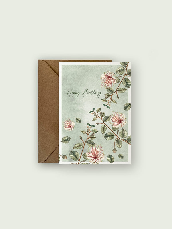 BIRTHDAY CARD | CAPER BLOSSOM English