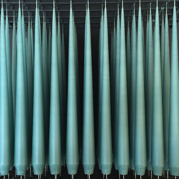 Candle - Tapered in Blue Agave Colour