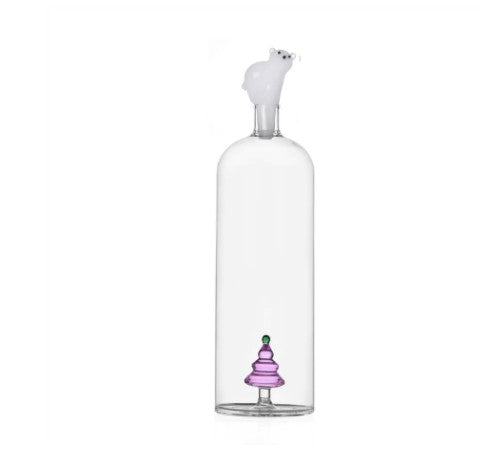 Bottle pink wish tree&white bear Collection White bear and wish tree