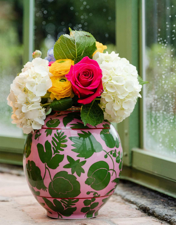 Vase in Rose-Green by La DoubleJ