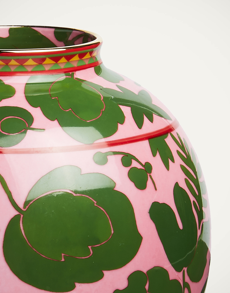 Vase in Rose-Green by La DoubleJ