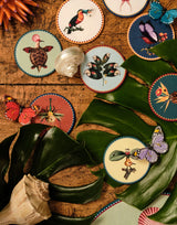 Disk Coasters Set Of 4 - Blooming Buddies