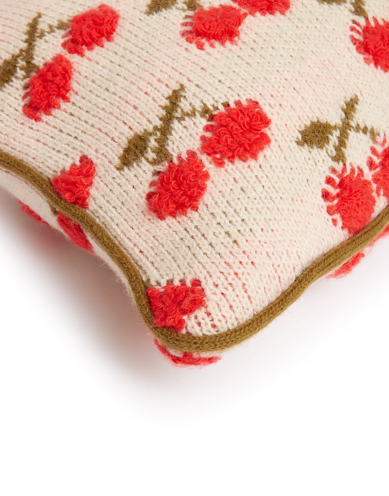 Cushion - Knitted with a cherry print By La Double J