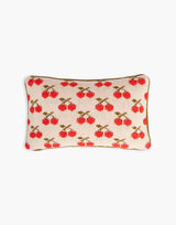 Cushion - Knitted with a cherry print By La Double J