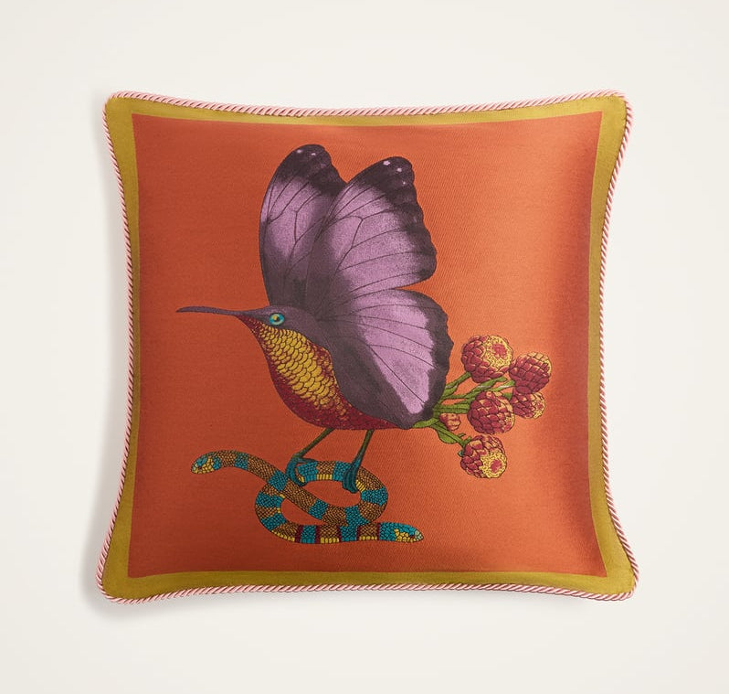 Cushion - Butterbird Pumpkin in Silky Jacquard - Fantastic Creatures