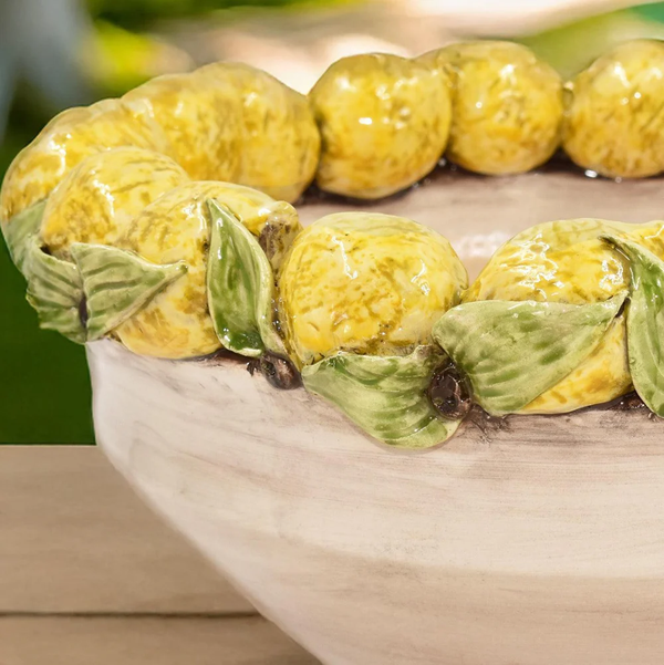 Centrepiece with Lemons - Handmade