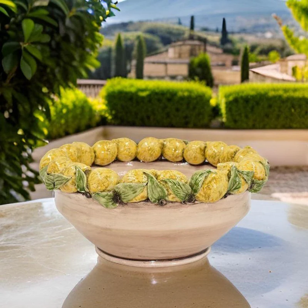 Centrepiece with Lemons - Handmade