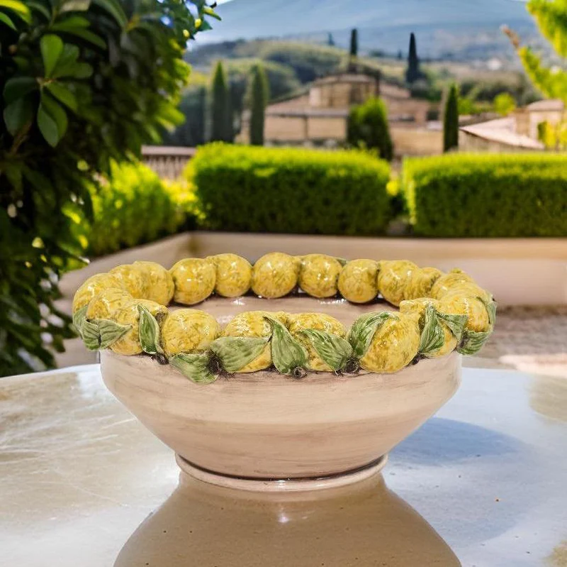 Centrepiece with Lemons - Handmade