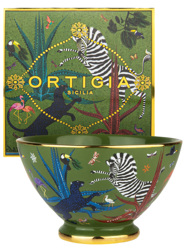 Ceramic Bowl - Jungle, Green