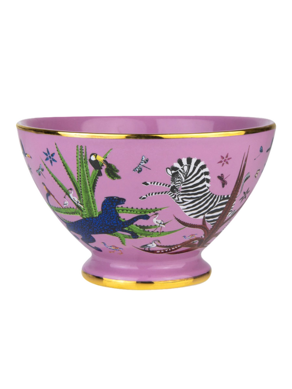 Ceramic Bowl - Jungle, Pink