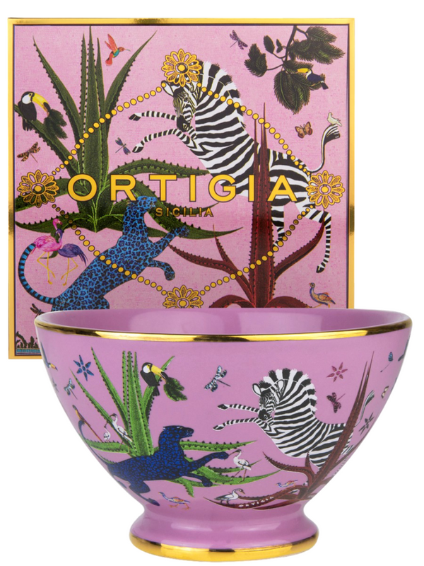 Ceramic Bowl - Jungle, Pink