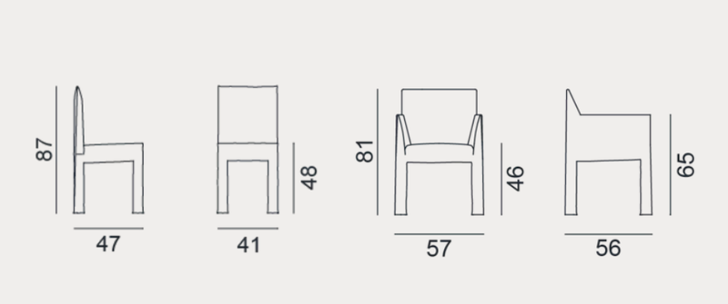 Chair - Indoor Gervasoni Ghost Collection