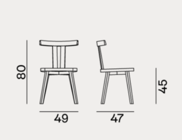 Chair23 - Indoor Gervasoni Gray Collection