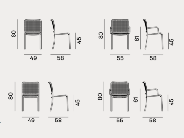 Chair - Indoor Gervasoni Allu Collection