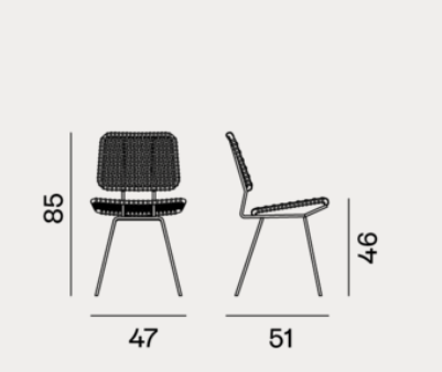 Chair - Indoor Gervasoni Brick Collection