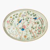 Oval Tray - Chinoiserie, Green