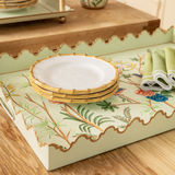 Rectangular Tray - Chinoiserie, Green