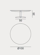 Coffee Table - Outdoor Gervasoni Jeko Collection