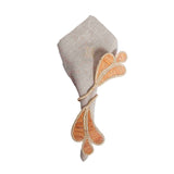 Napkin Ring - Handmade, Peach & Natural, Set of 4