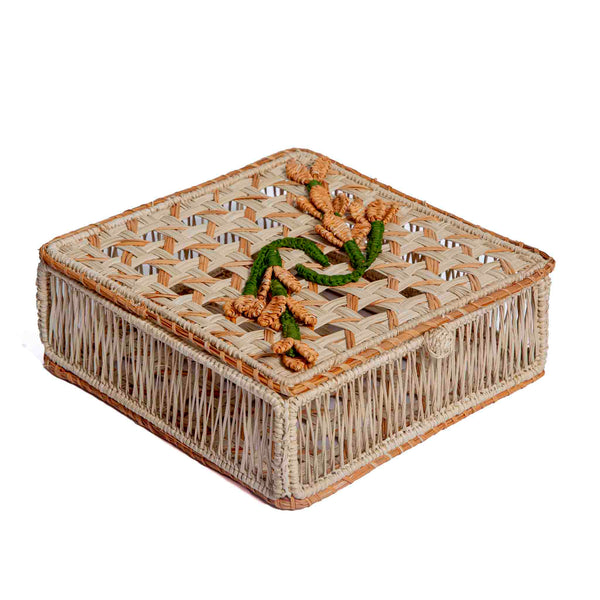 Box - Handmade - Peach & natural