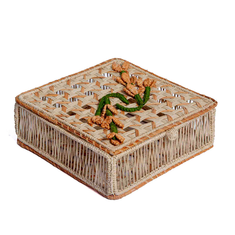 Box - Handmade - Peach & natural