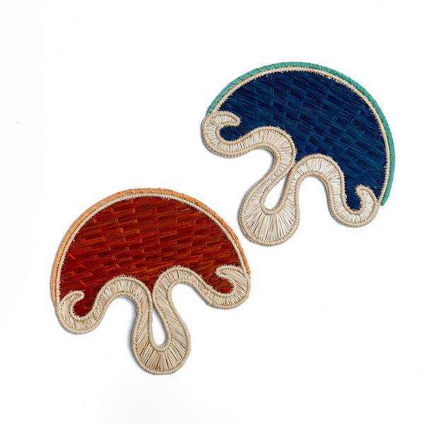 Fan - Handmade, brown-natural