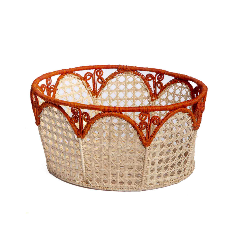 Food Dome - Handmade in Iraca Palm, natural-brown