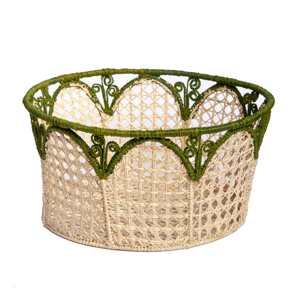 Food Dome - Handmade in Iraca Palm, natural-green