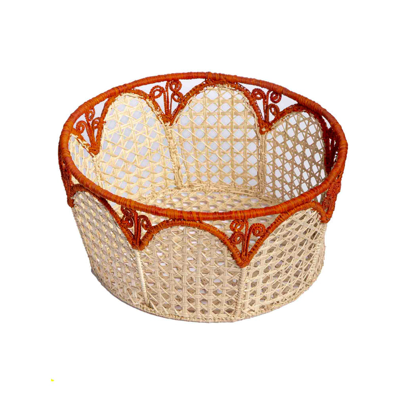 Food Dome - Handmade in Iraca Palm, natural-brown