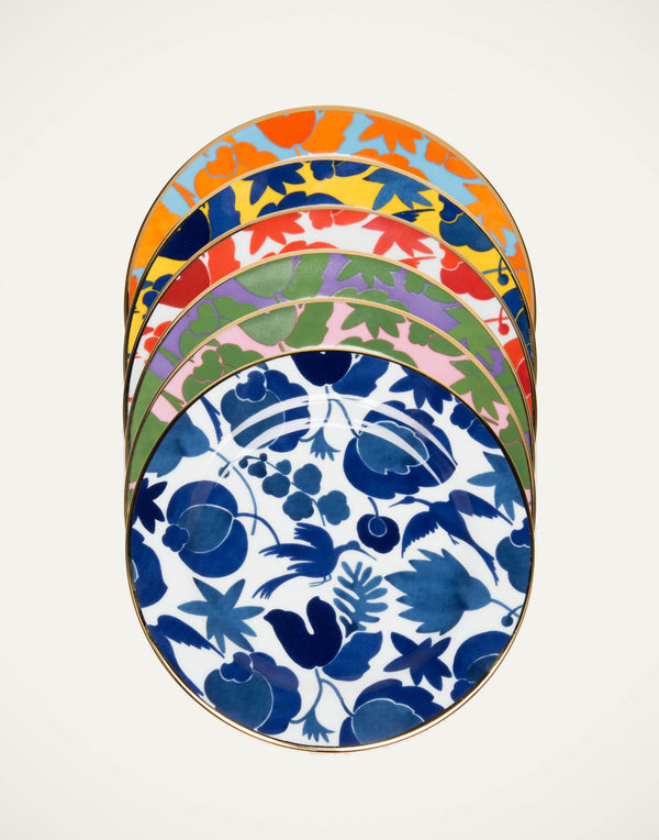 Dessert Plates - Wildbird Mix by La DoubleJ (Set of 6)