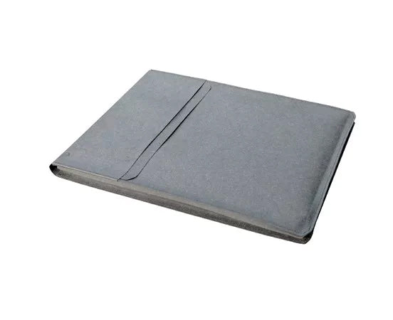 Document holder A4 envelope in gray leather
