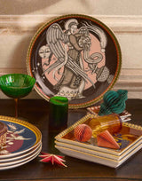 The Angel Brown in Porcelain Decorative Plate By La Double J