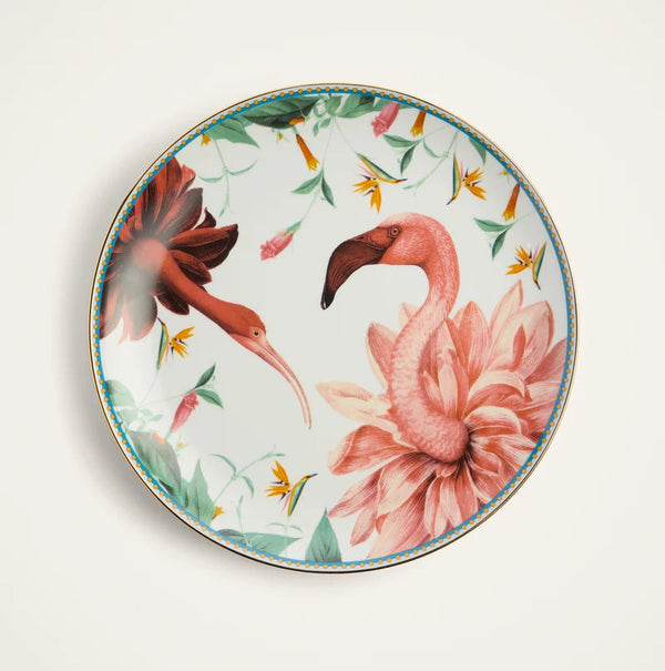 Decorative Plate - Birdbloom Ivory in Porcelain - Fantastic Creatures