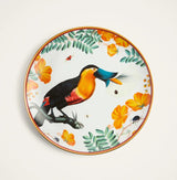 Decorative Plate - Floroucan Ivory in Porcelain- Fantastic Creatures